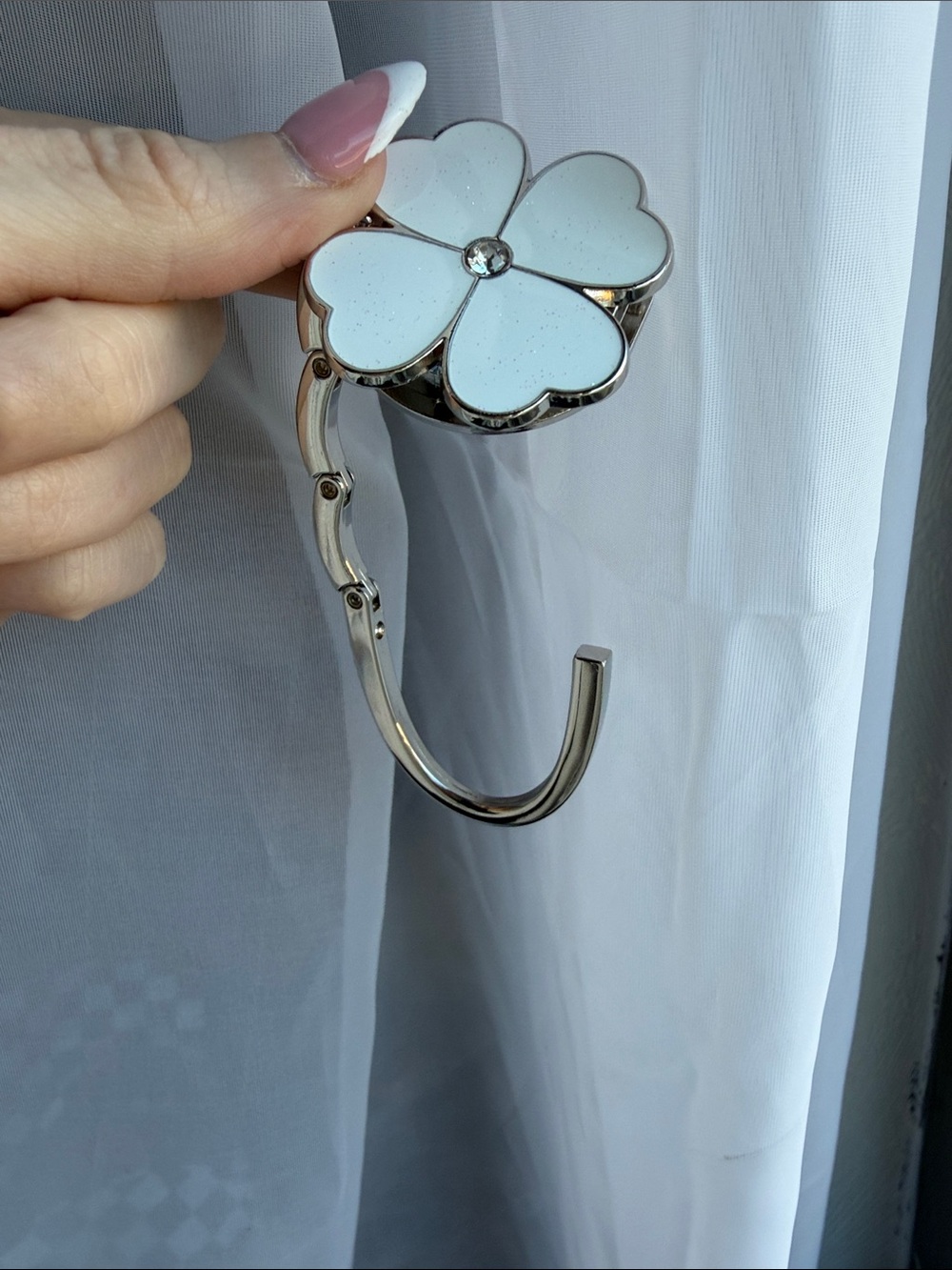 White Clover Purse Hook - Picture 3 of 4